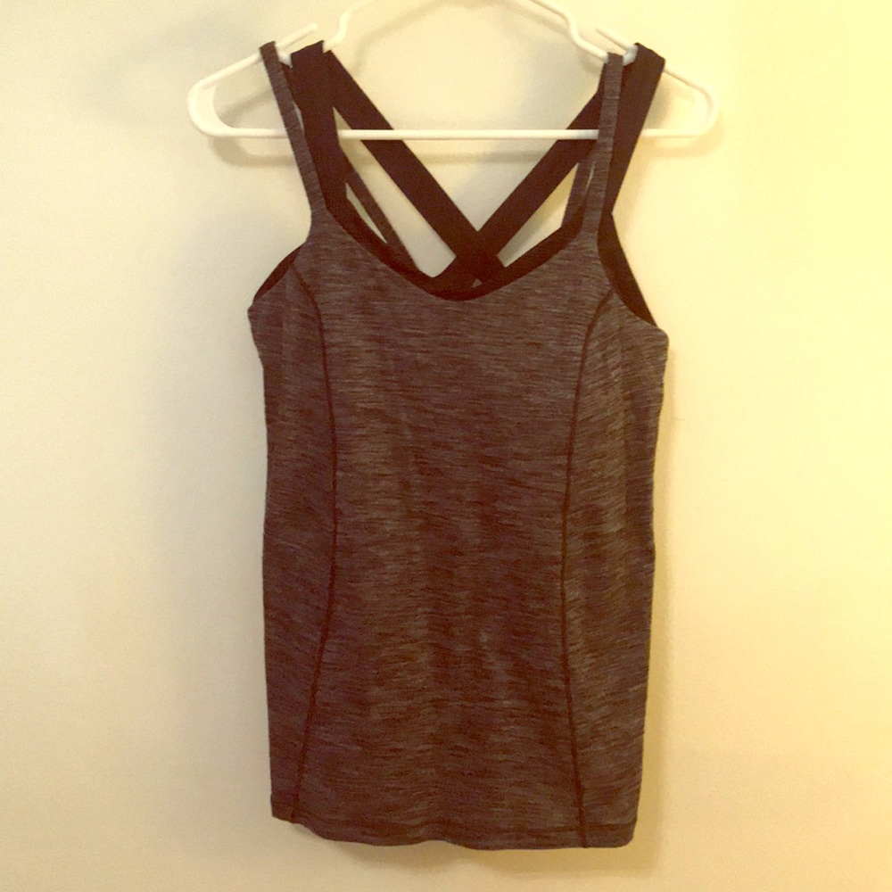Lululemon black and grey tank